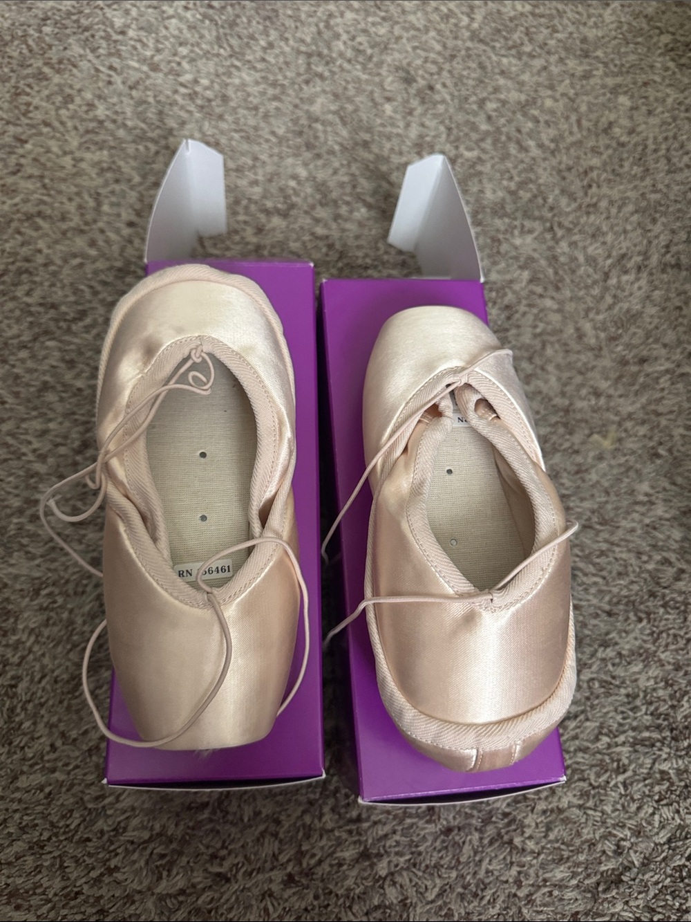 Russian Pointe Echappe 37 W2 V1 P ballet shoes TWO PAIRS NEW AND UNWORN.